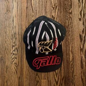 Black and red gallo trucker